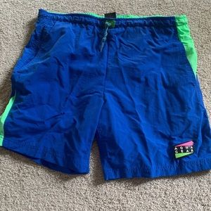VINTAGE 90s Nike Aqua Gear Shorts size Large 90s
